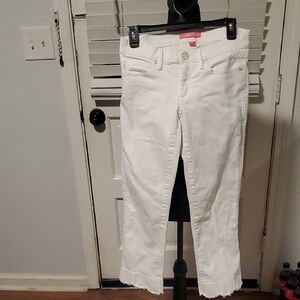 Lilly Pulitzer White Ankle Cropped Jeans
